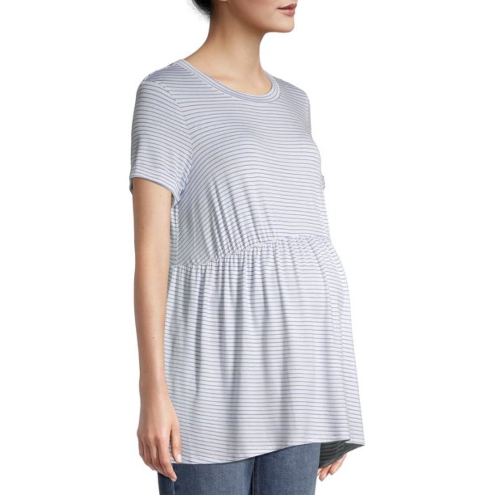 Time and Tru Maternity Babydoll Short Sleeve T-Shirt Size S - Picture 2 of 6